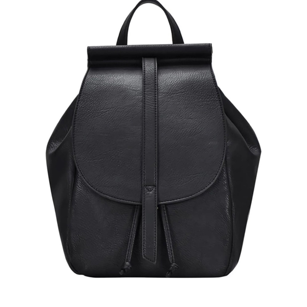 Antik Kraft Women’s Black Faux Leather Backpack